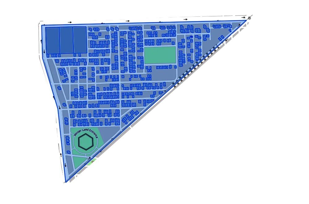 Block-level hosting capacity map — each tile a feeder segment, colour showing remaining solar headroom