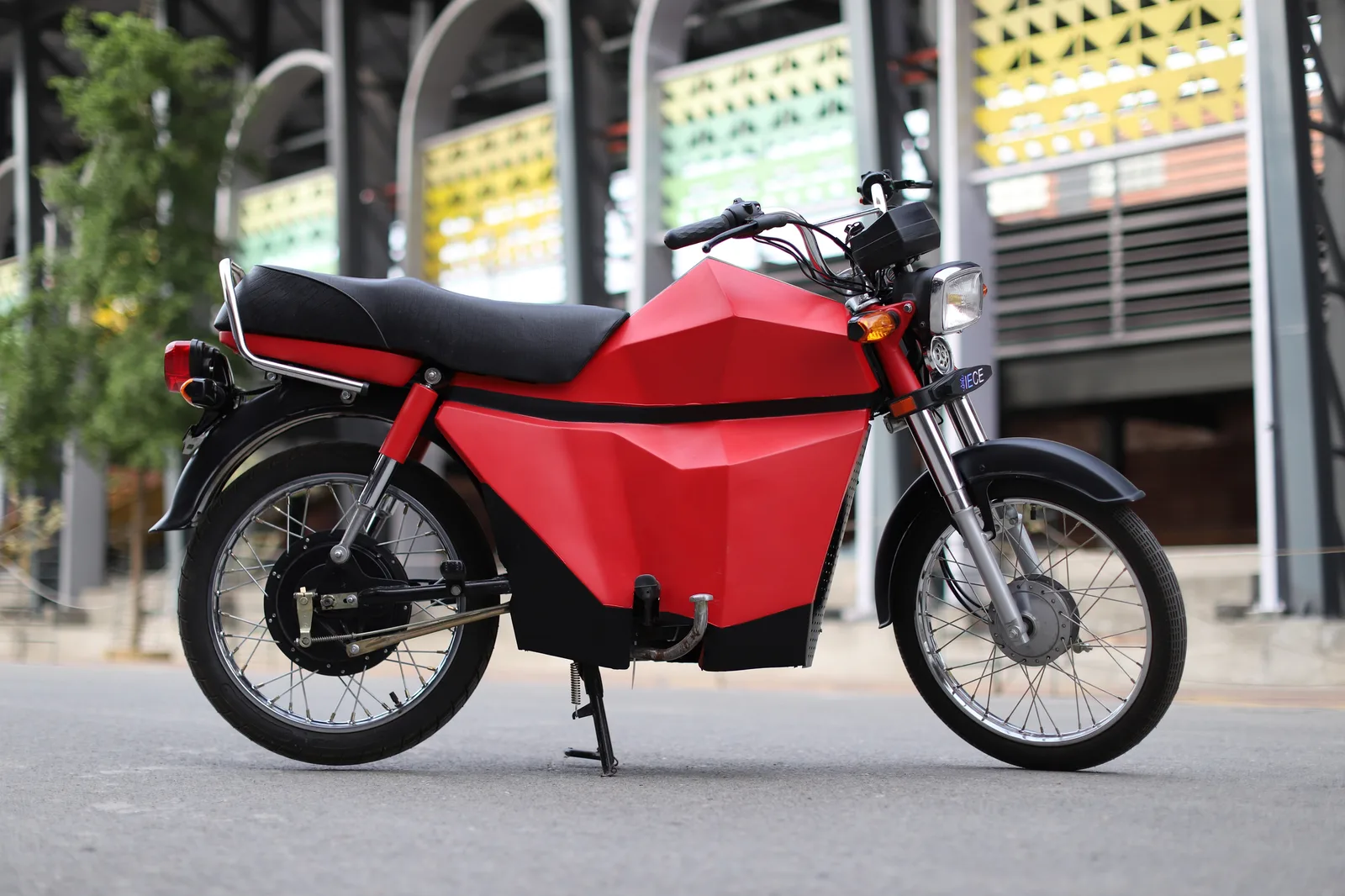 SAHER retrofitted electric motorcycle