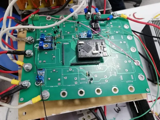 SAHER supervisory controller board — electronics designed and programmed in-house